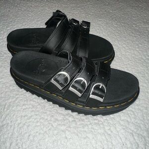 Doc Marten black silver sandals